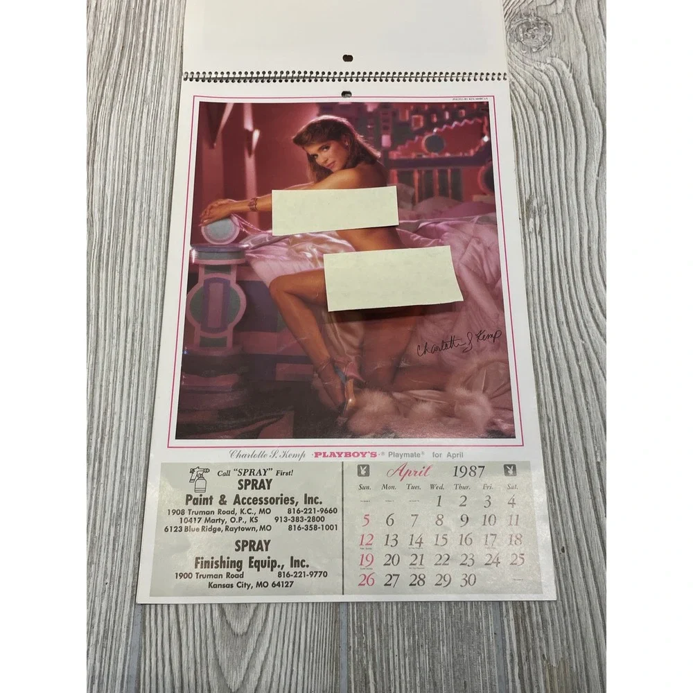 Vintage 1987 Playboy Playmate Wall Calendar Ken Marcus Photography Kansas City